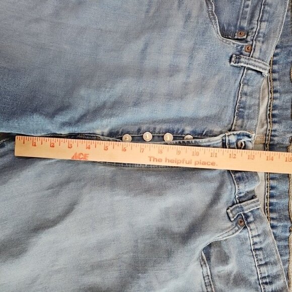 Levi's 501 Jeans Men's 42x30 Straight Leg Blue Denim Button Fly Faded Y2K Grunge - Picture 8 of 12